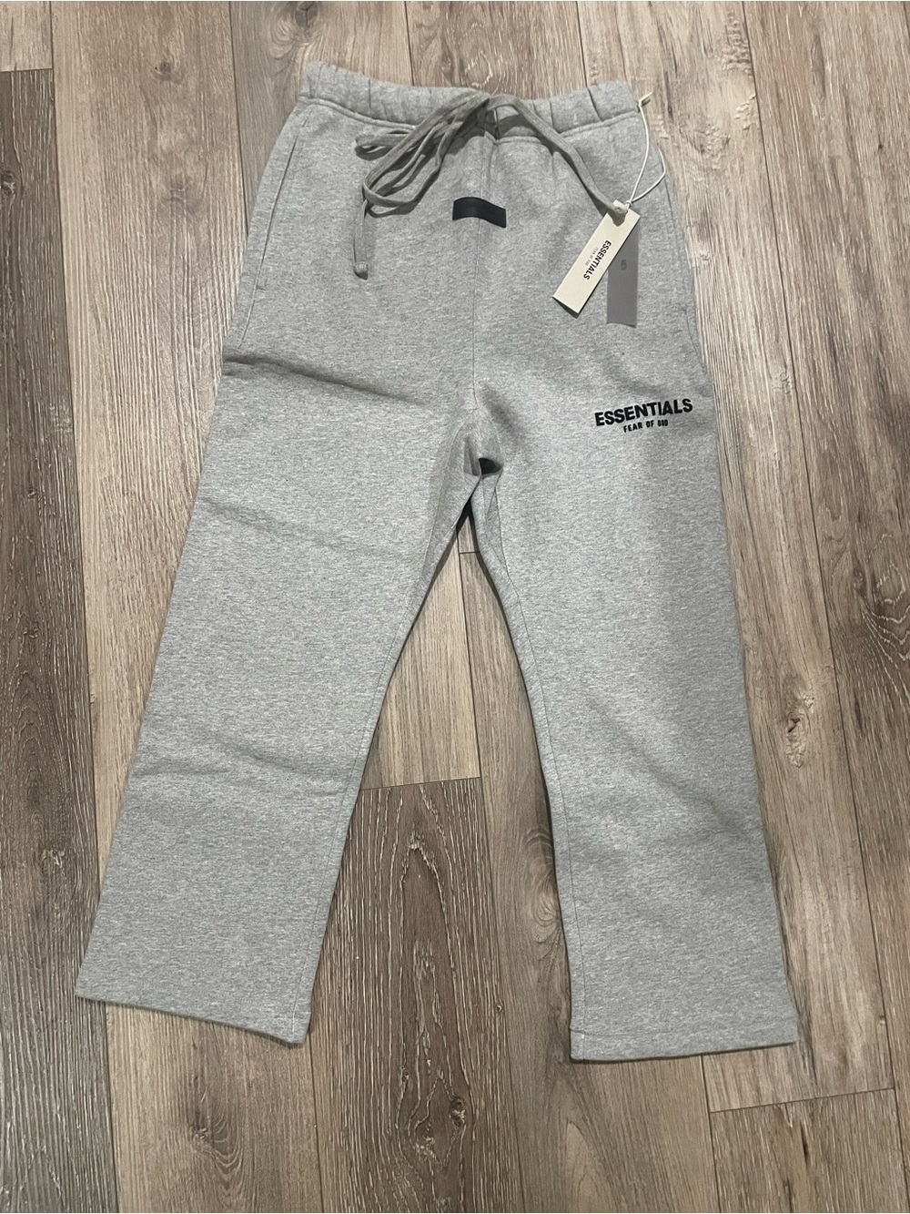 Essentials Mens Gray Logo Joggers